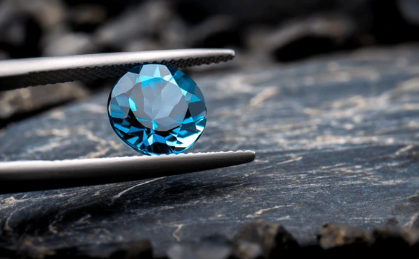 Topaze Bleue Naturelle Du Brésil - 1,14 Carat - Non Chauffée - Taille 6 Mm