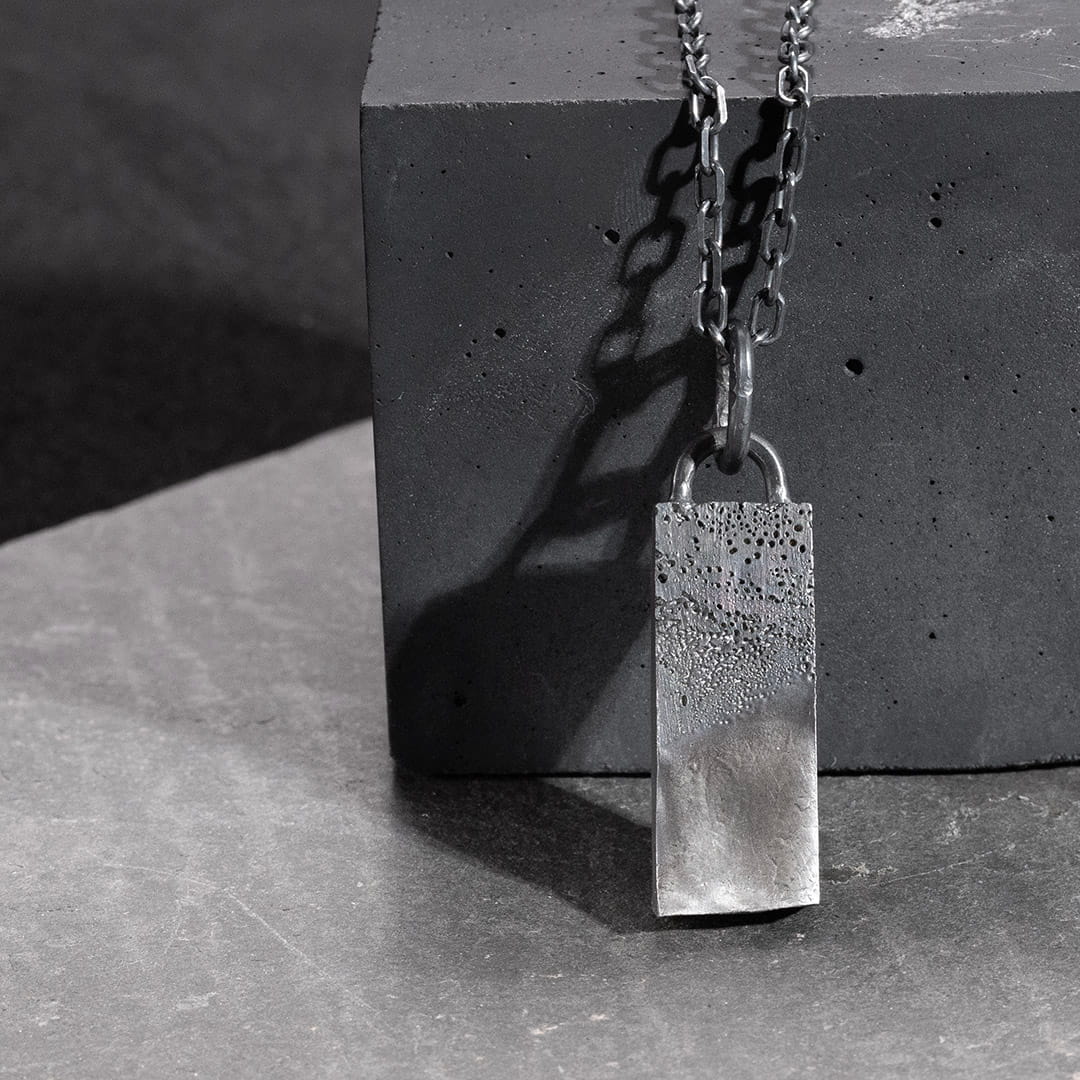 X DECIMA PENDENTIF EN ARGENT