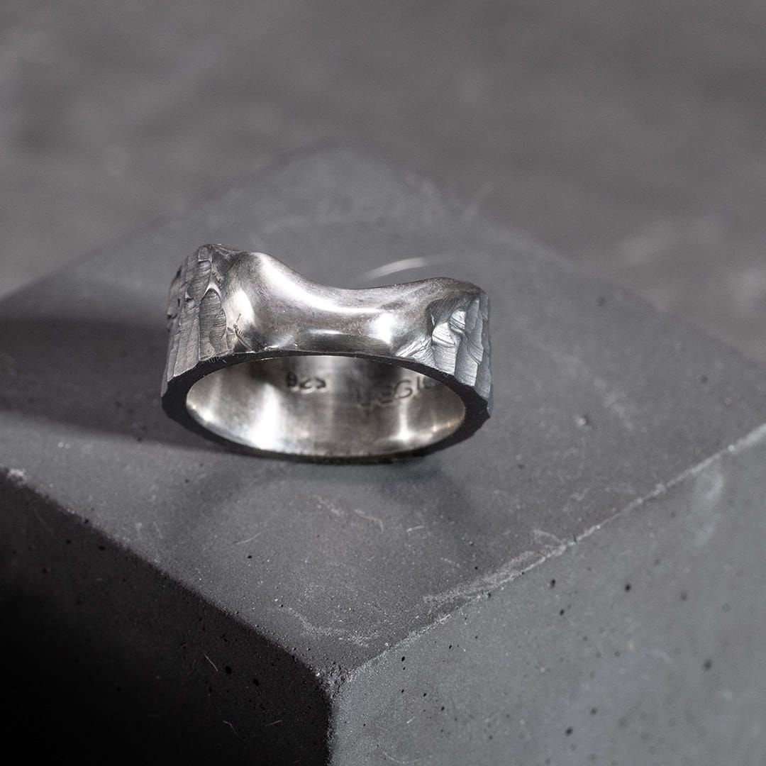 X NIHILO LIGHT BAGUE EN ARGENT
