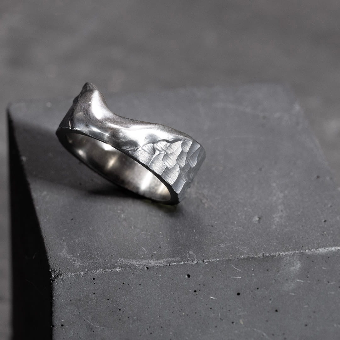 X NIHILO LIGHT BAGUE EN ARGENT