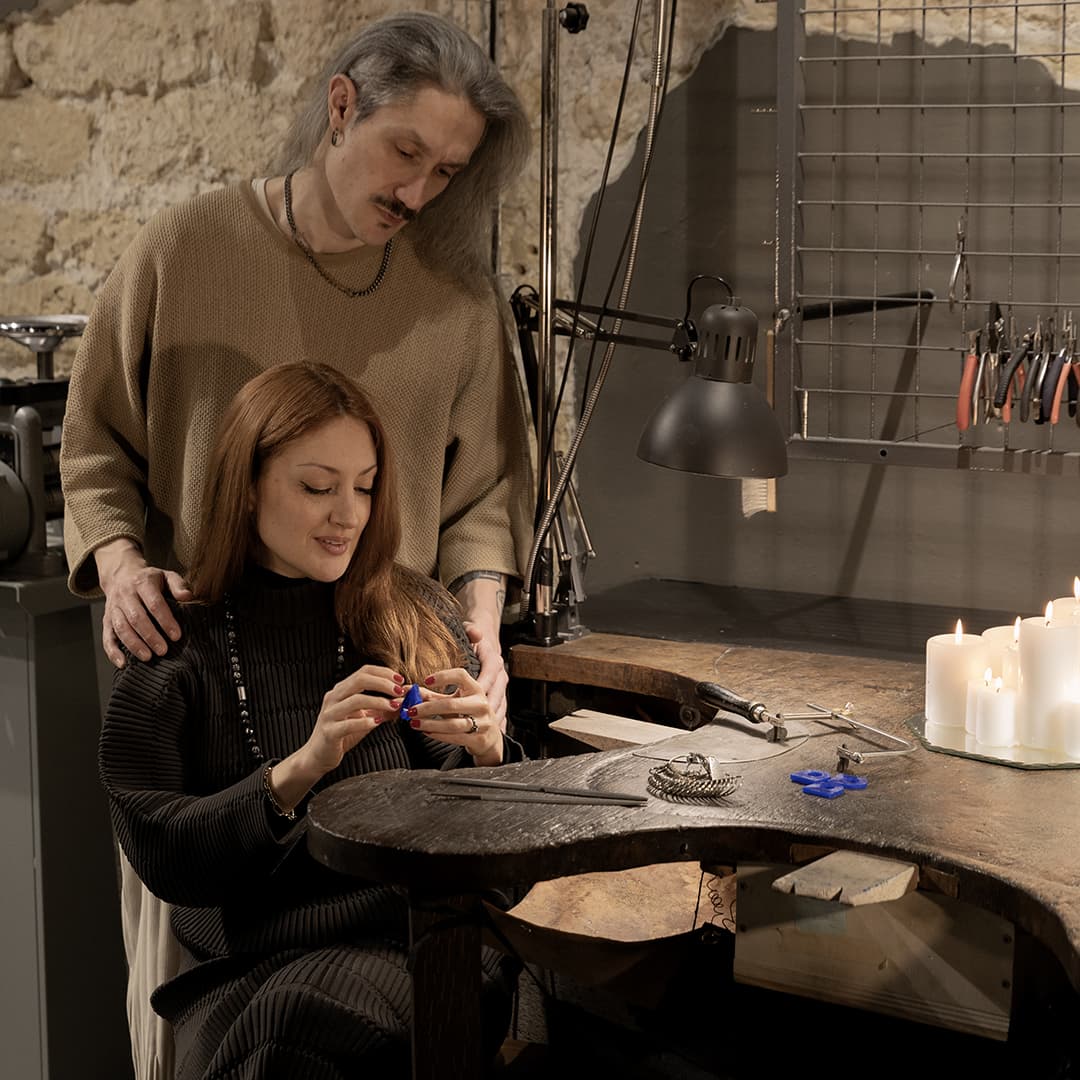 Atelier création découverte bijouterie couple alliances