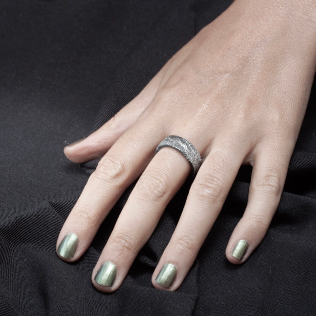 X AERE SILVER RING