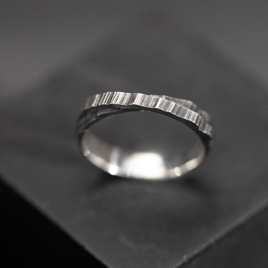 alliances en argent noir 925/1000