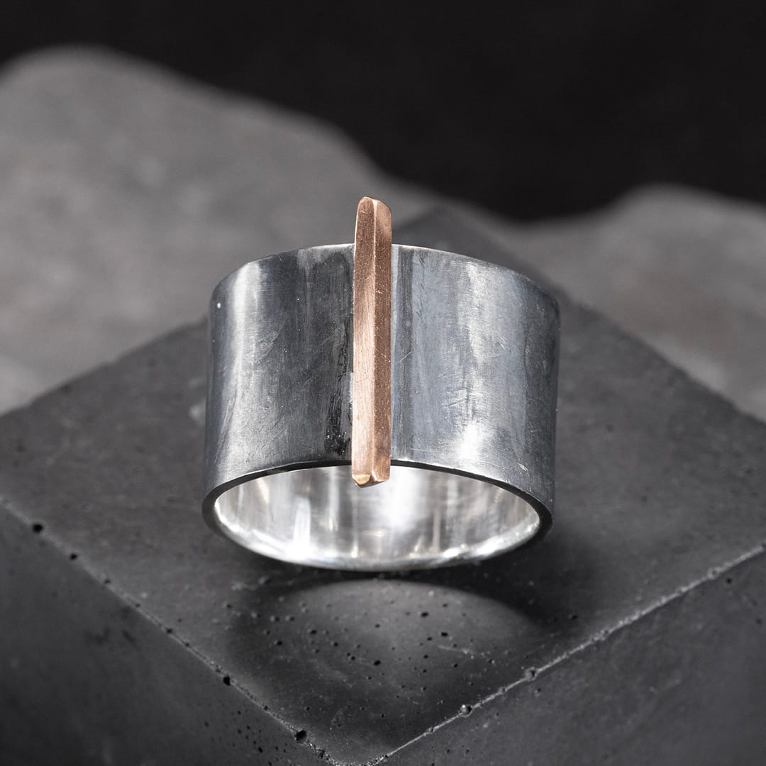 Bague Alliance En Argent Fin - Taille 51 - Anneau Simple Poinçonné - Occasion