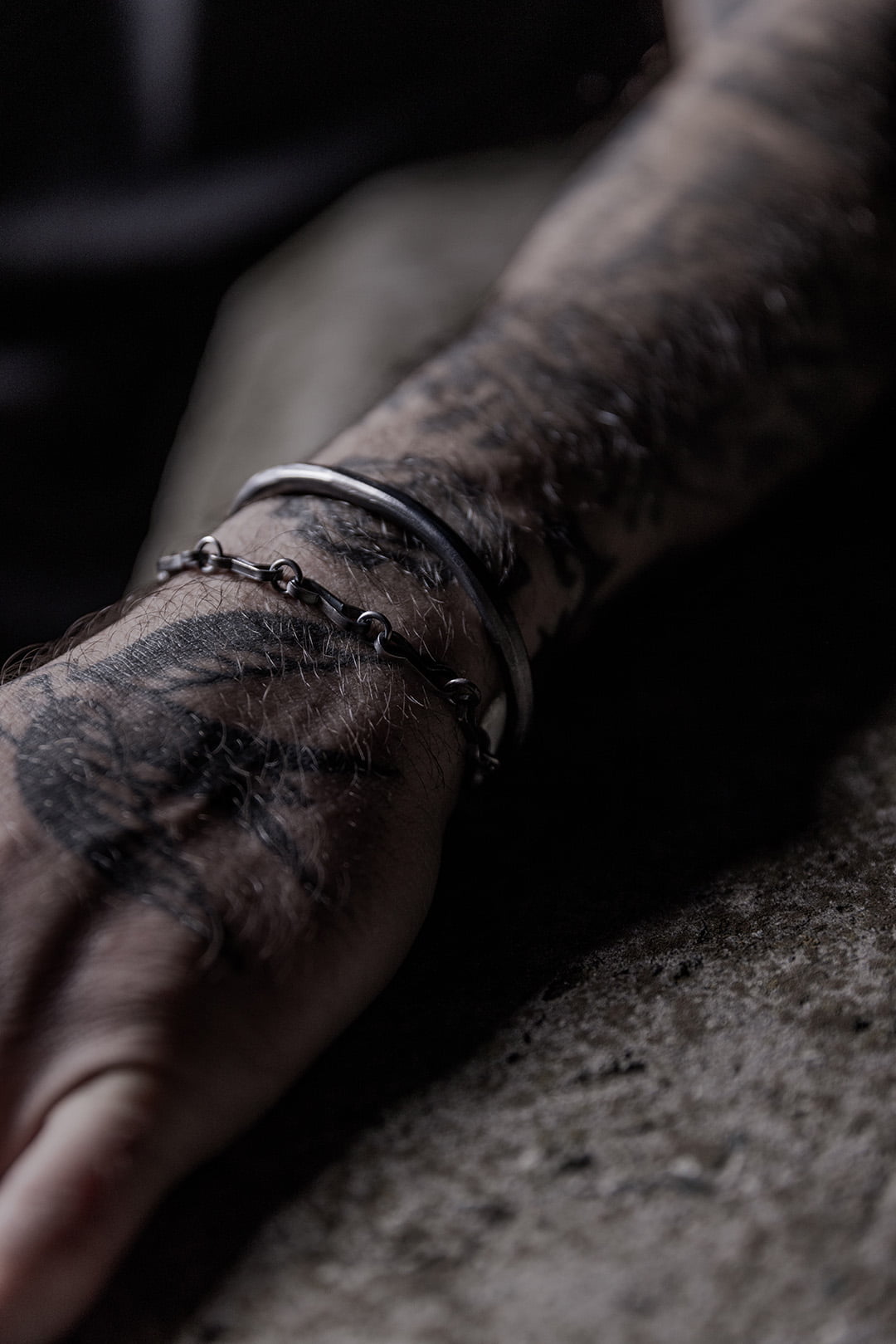bracelet en chaine artisanale gros maillons en argent