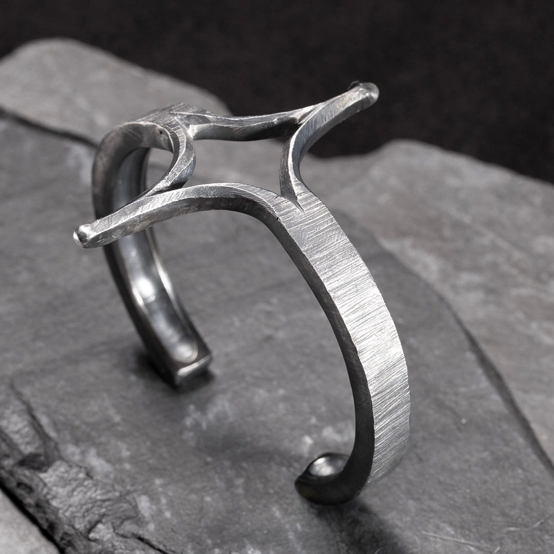 bracelet manchette en argent pour femme