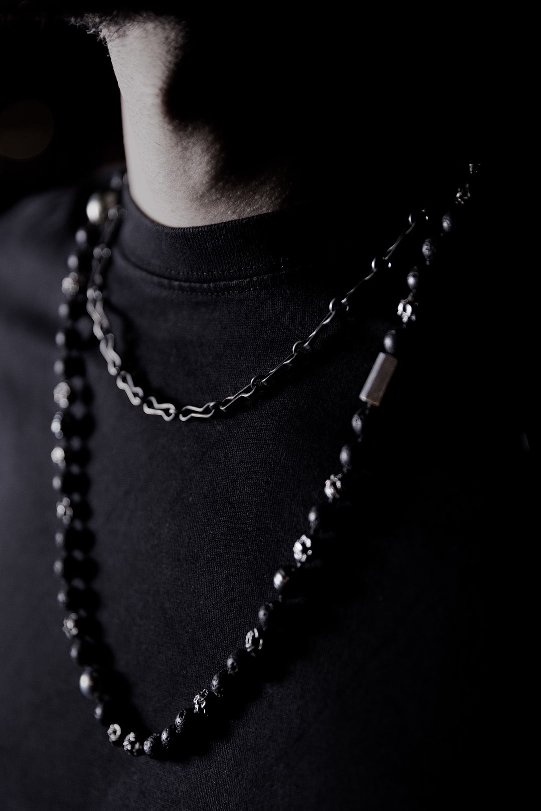 chaine artisanale gros maillons en argent
