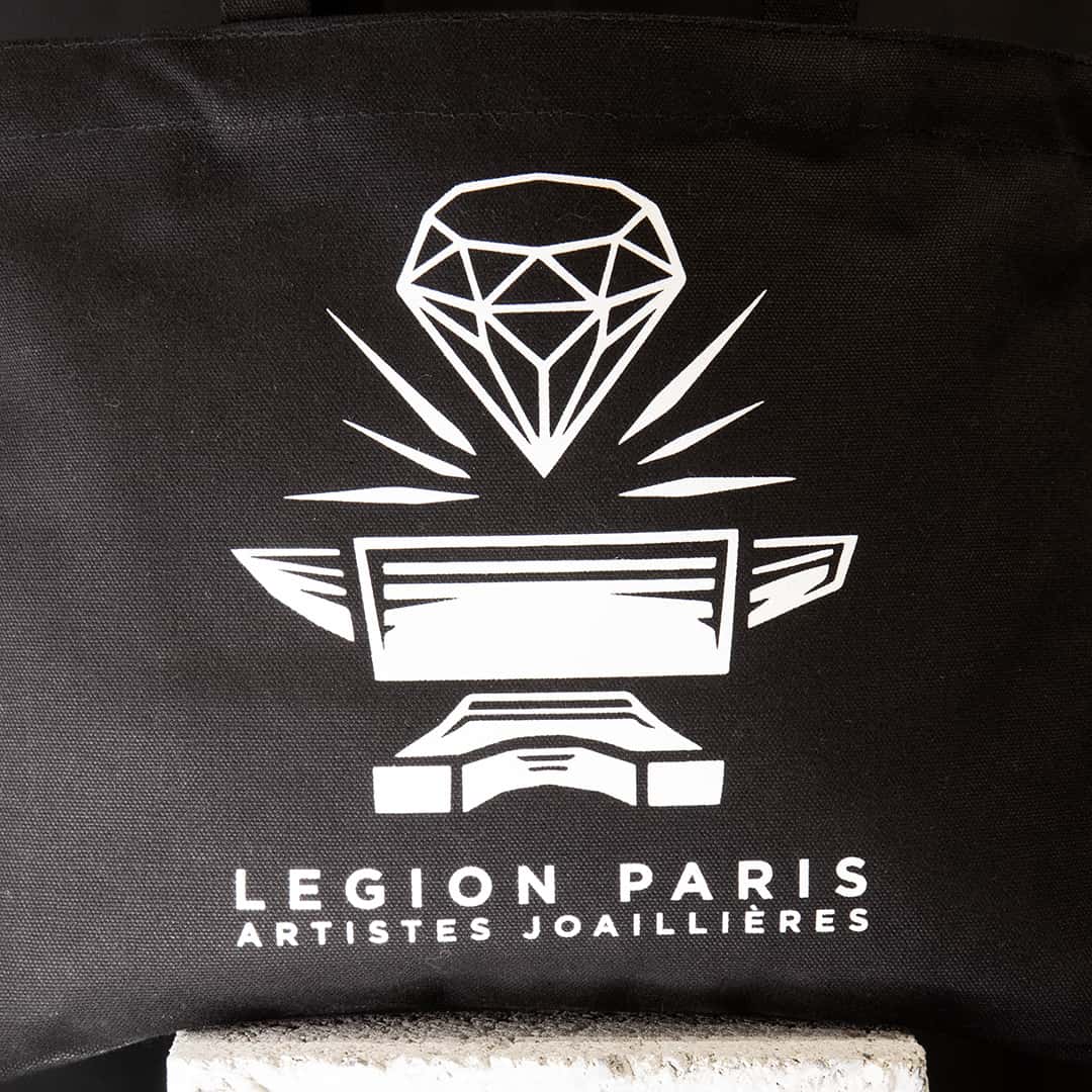 sac toile logo enclume Legion Paris