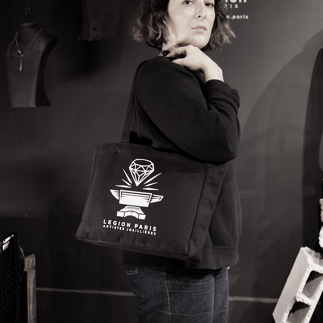 sac toile logo enclume Legion Paris