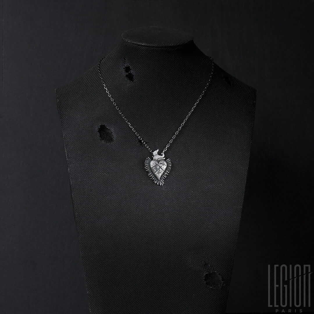 pendentif coeur argent 1 Legion Paris