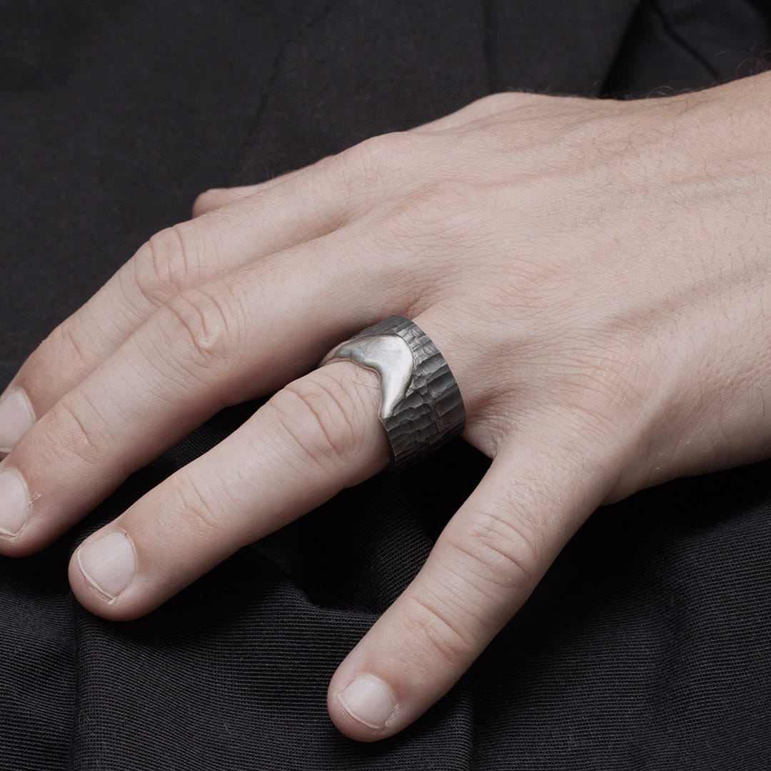 X NIHILO BAGUE EN ARGENT