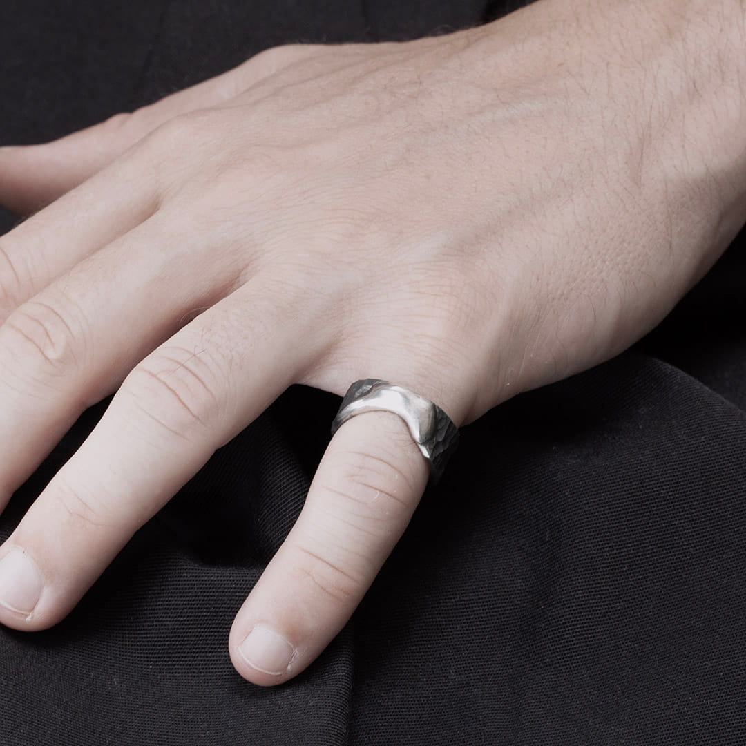 X NIHILO LIGHT BAGUE EN ARGENT