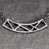 collier architecture argent noir