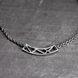 collier architecture argent noir