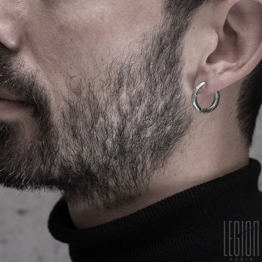 CREOLE EN ARGENT TEXTUREE