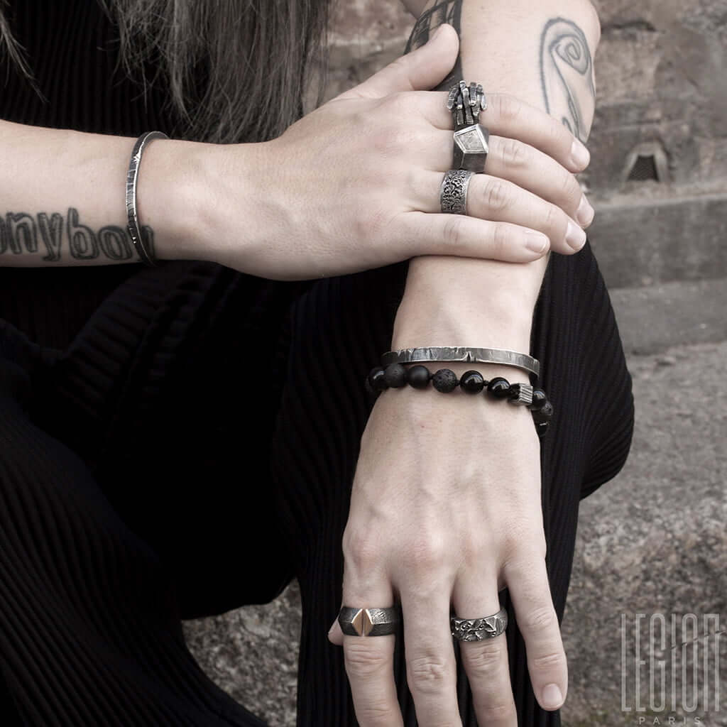 bracelet fin argent 1 Legion Paris