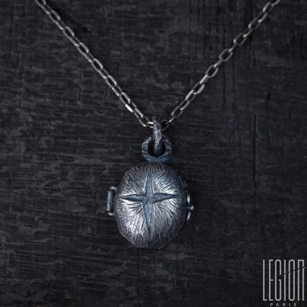 pendentif argent secret agate croix 1 Legion Paris