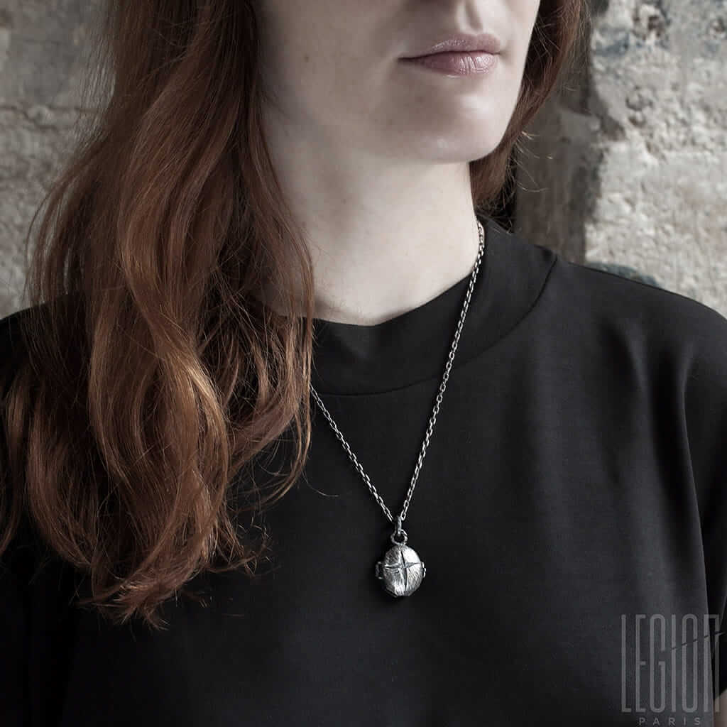 pendentif argent secret agate croix 1 Legion Paris